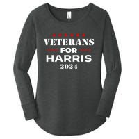 Kamala Harris Veteran Usa Veterans For Harris 2024 Gift Women's Perfect Tri Tunic Long Sleeve Shirt