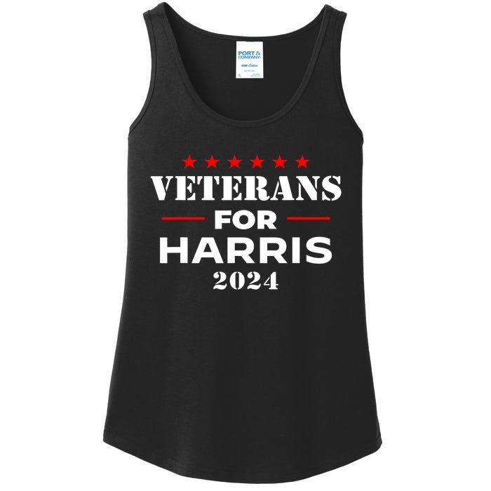 Kamala Harris Veteran Usa Veterans For Harris 2024 Gift Ladies Essential Tank