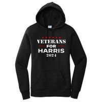 Kamala Harris Veteran Usa Veterans For Harris 2024 Gift Women's Pullover Hoodie