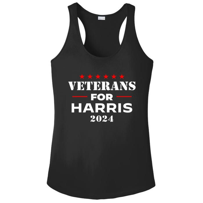 Kamala Harris Veteran Usa Veterans For Harris 2024 Gift Ladies PosiCharge Competitor Racerback Tank