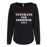 Kamala Harris Veteran Usa Veterans For Harris 2024 Gift Womens California Wash Sweatshirt