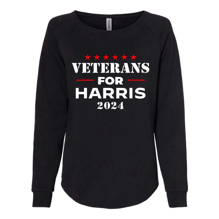 Kamala Harris Veteran Usa Veterans For Harris 2024 Gift Womens California Wash Sweatshirt