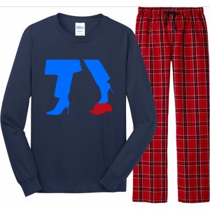 Kamala Harris Vs Trump Red Maga Hat 2024 Election Long Sleeve Pajama Set