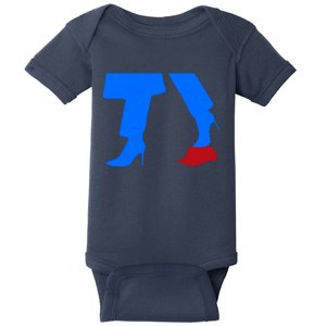 Kamala Harris Vs Trump Red Maga Hat 2024 Election Baby Bodysuit