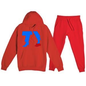 Kamala Harris Vs Trump Red Maga Hat 2024 Election Premium Hooded Sweatsuit Set