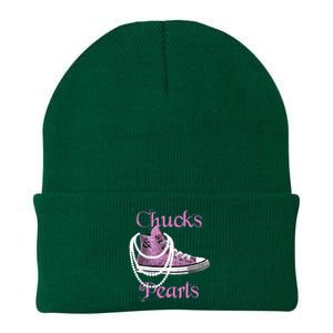 Kamala Harris Vice President Chucks And Pearls Knit Cap Winter Beanie