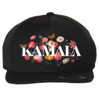 Kamala Harris Vintage Floral Feminine Leadership Design Wool Snapback Cap