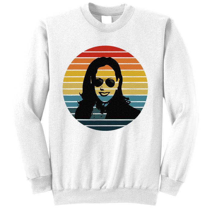 Kamala Harris Vintage Retro Sunset Sunglasses Nasty Sweatshirt