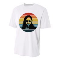 Kamala Harris Vintage Retro Sunset Sunglasses Nasty Performance Sprint T-Shirt