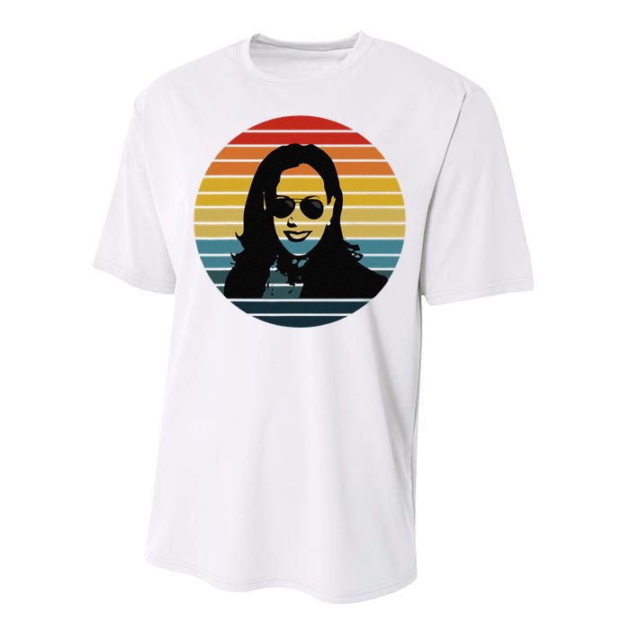 Kamala Harris Vintage Retro Sunset Sunglasses Nasty Performance Sprint T-Shirt