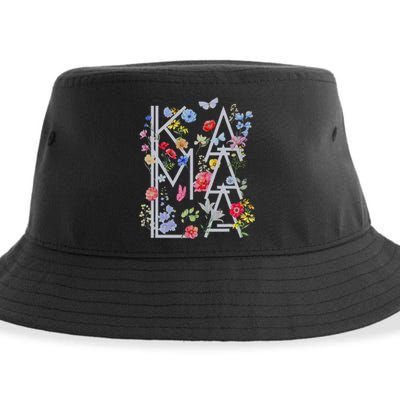 Kamala Harris Vintage Floral Feminine First Female President Gift Sustainable Bucket Hat