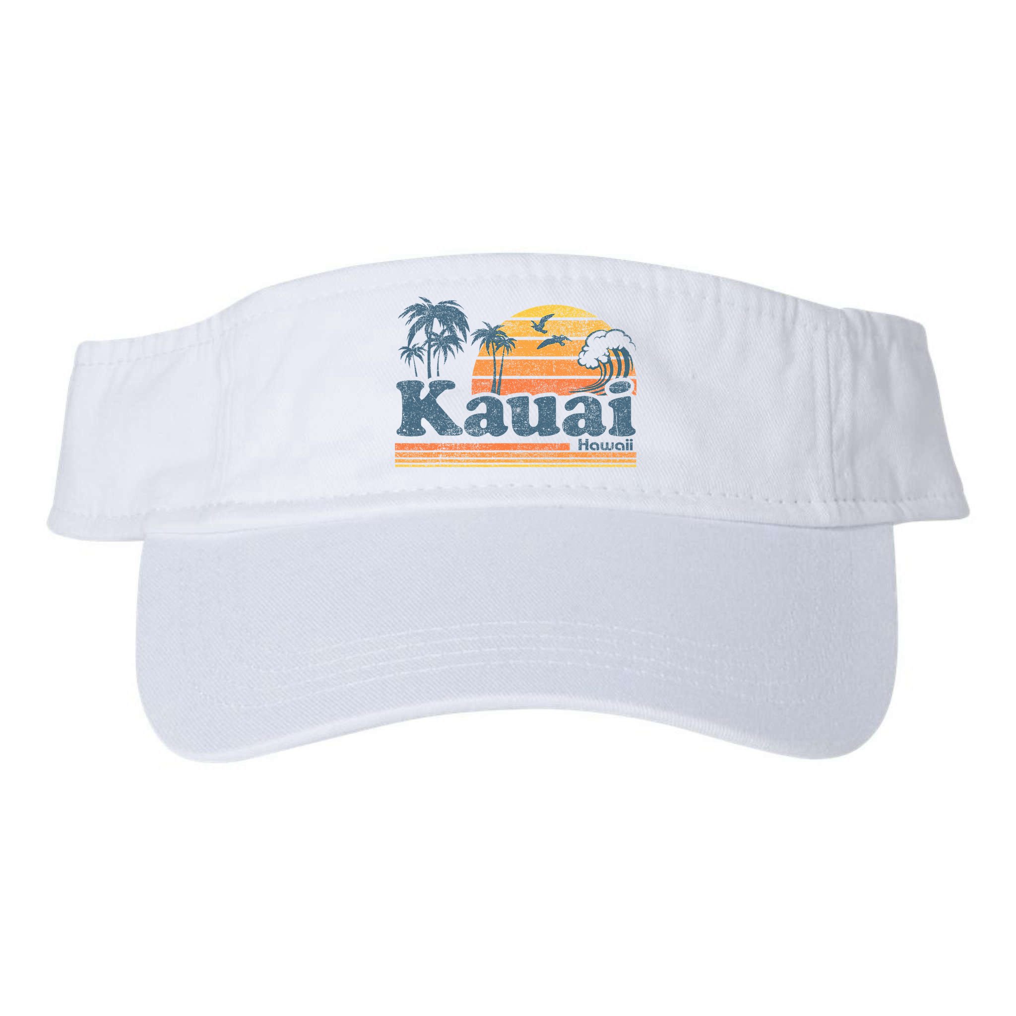 Kauai Hawaii Vintage Beach Summer Surfing 70s Retro Hawaiian Visor