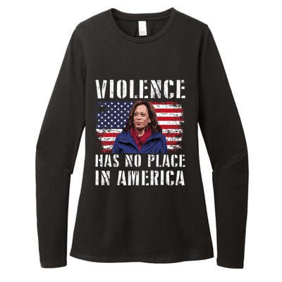 Kamala Harris Violence Has No Place In America Womens CVC Long Sleeve Shirt