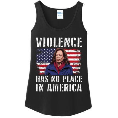 Kamala Harris Violence Has No Place In America Ladies Essential Tank