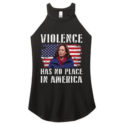 Kamala Harris Violence Has No Place In America Women's Perfect Tri Rocker Tank