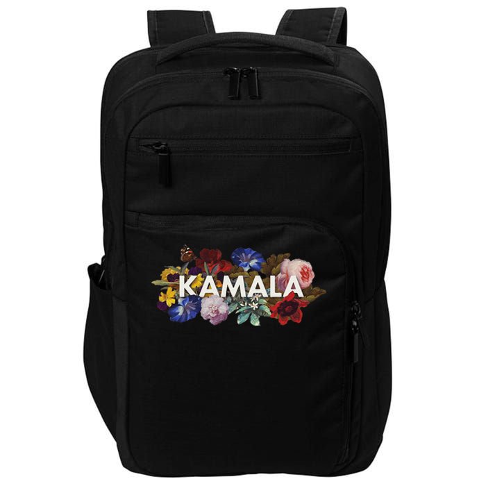 Kamala Harris Vintage Floral Feminist First Female President Gift Impact Tech Backpack