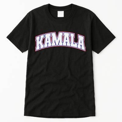 Kamala Harris Varsity Style Arch Lettering Tall T-Shirt