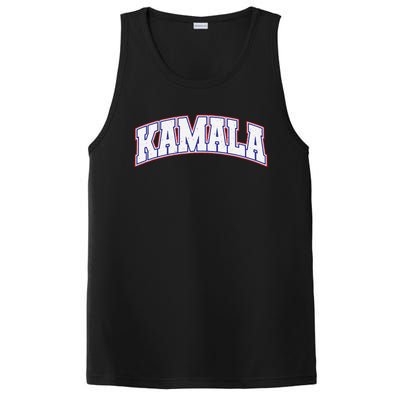 Kamala Harris Varsity Style Arch Lettering PosiCharge Competitor Tank