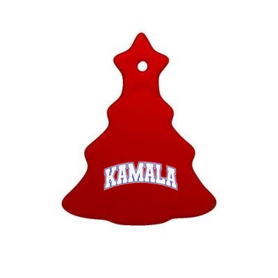 Kamala Harris Varsity Style Arch Lettering Ceramic Tree Ornament