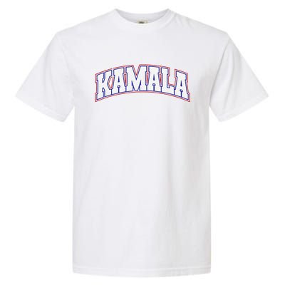 Kamala Harris Varsity Style Arch Lettering Garment-Dyed Heavyweight T-Shirt