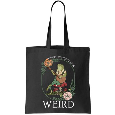 Keep Homeschool Weird Frog Mama Cottagecore Bag