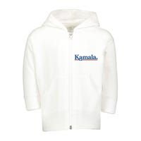 .Kamala Harris Willy Chavarria Toddler Zip Fleece Hoodie