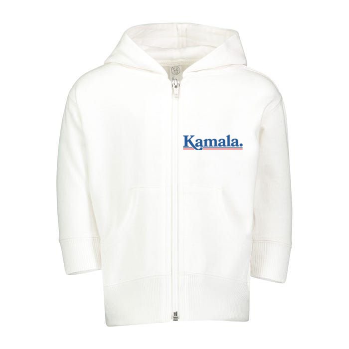 .Kamala Harris Willy Chavarria Toddler Zip Fleece Hoodie