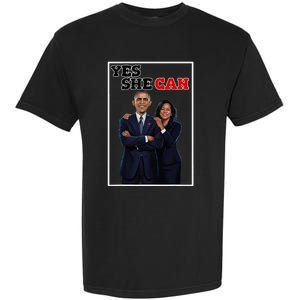 Kamala Harris Waltz And Barack Obama Forward 2024 Election Garment-Dyed Heavyweight T-Shirt