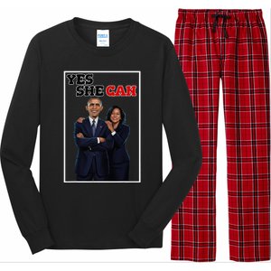 Kamala Harris Waltz And Barack Obama Forward 2024 Election Long Sleeve Pajama Set