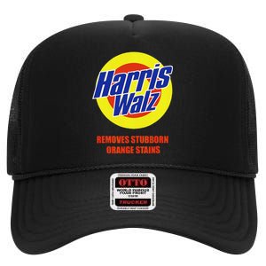 Kamala Harris Walz Removes Stubborn Orange Stains Humorous High Crown Mesh Back Trucker Hat