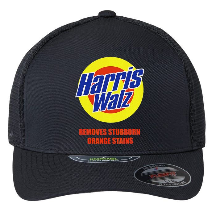 Kamala Harris Walz Removes Stubborn Orange Stains Humorous Flexfit Unipanel Trucker Cap