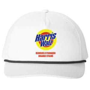 Kamala Harris Walz Removes Stubborn Orange Stains Humorous Snapback Five-Panel Rope Hat