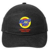 Kamala Harris Walz Removes Stubborn Orange Stains Humorous 7-Panel Snapback Hat