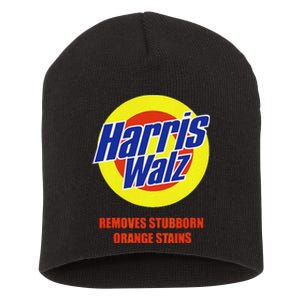 Kamala Harris Walz Removes Stubborn Orange Stains Humorous Short Acrylic Beanie