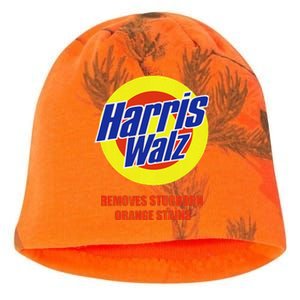 Kamala Harris Walz Removes Stubborn Orange Stains Humorous Kati - Camo Knit Beanie