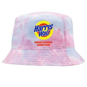 Kamala Harris Walz Removes Stubborn Orange Stains Humorous Tie-Dyed Bucket Hat