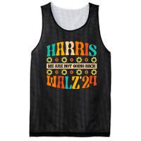 Kamala Harris Walz 2024 For President Election Campaign Boho Mesh Reversible Basketball Jersey Tank