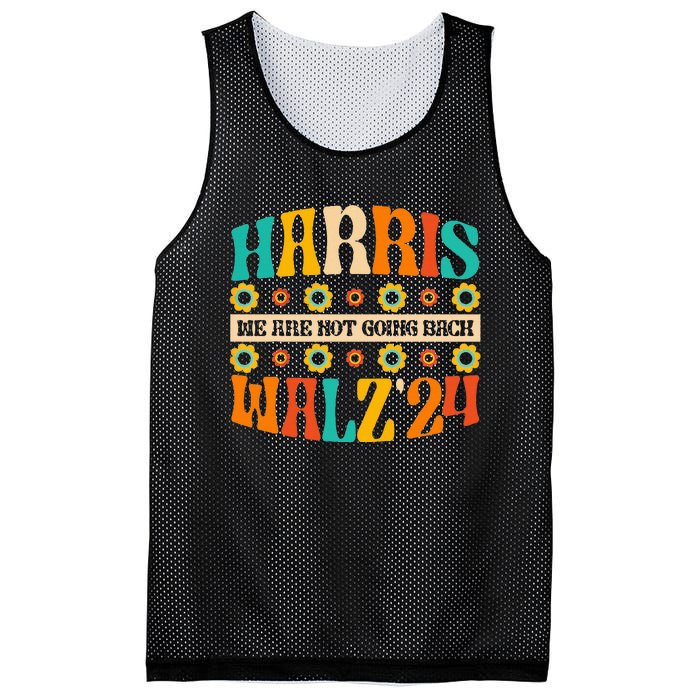 Kamala Harris Walz 2024 For President Election Campaign Boho Mesh Reversible Basketball Jersey Tank