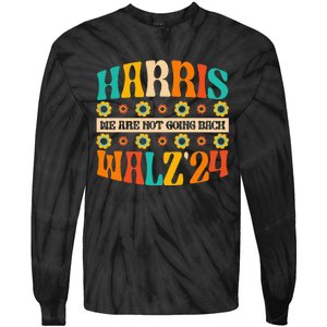 Kamala Harris Walz 2024 For President Election Campaign Boho Tie-Dye Long Sleeve Shirt