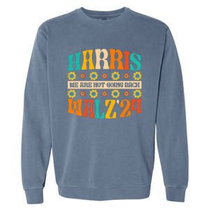 Kamala Harris Walz 2024 For President Election Campaign Boho Garment-Dyed Sweatshirt