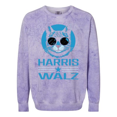 Kamala Harris Walz 2024 Democratic Vp President Colorblast Crewneck Sweatshirt