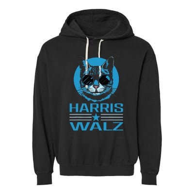 Kamala Harris Walz 2024 Democratic Vp President Garment-Dyed Fleece Hoodie