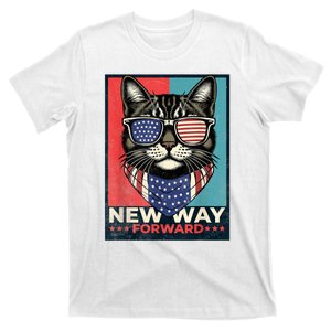 Kamala Harris Walz A New Way Forward Cat T-Shirt