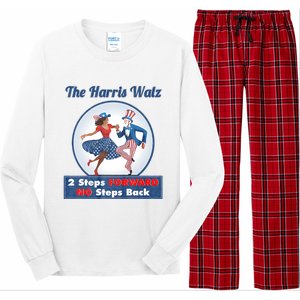 Kamala Harris Walz 2024 Waltz Dance 2 Steps Forward Not Back Long Sleeve Pajama Set