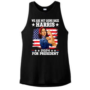 Kamala Harris Were Not Going Back Vote For 2024 President Gift Ladies PosiCharge Tri-Blend Wicking Tank