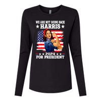 Kamala Harris Were Not Going Back Vote For 2024 President Gift Womens Cotton Relaxed Long Sleeve T-Shirt