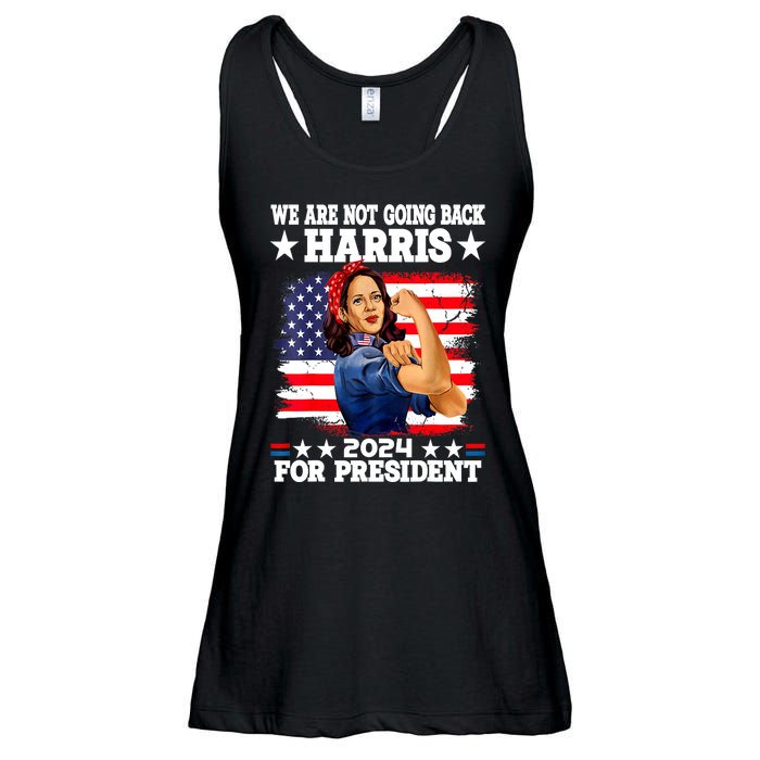 Kamala Harris Were Not Going Back Vote For 2024 President Gift Ladies Essential Flowy Tank