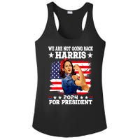 Kamala Harris Were Not Going Back Vote For 2024 President Gift Ladies PosiCharge Competitor Racerback Tank