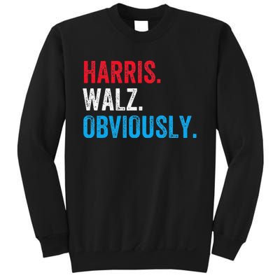 Kamala Harris Walz Obviously 2024 Election Vote Tim Waltz Sweatshirt