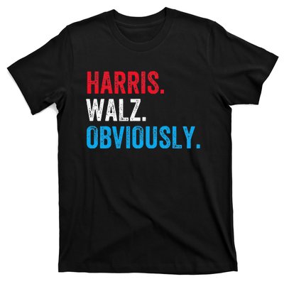 Kamala Harris Walz Obviously 2024 Election Vote Tim Waltz T-Shirt